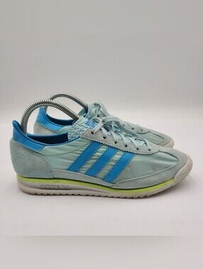 adidas gazelle silver green womens adidas Originals SL 72 OG Easy Mint/Semi Flash Aqua/Off White Women's Shoes, Size: 8.5